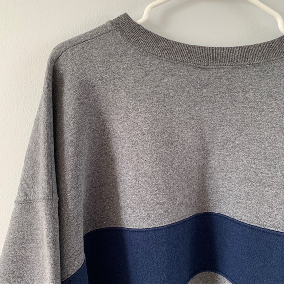 Champion Size XXL Gray Sweatshirt Pullover Top Long Sleeve Crew Neck Stripe Logo - Picture 8 of 13
